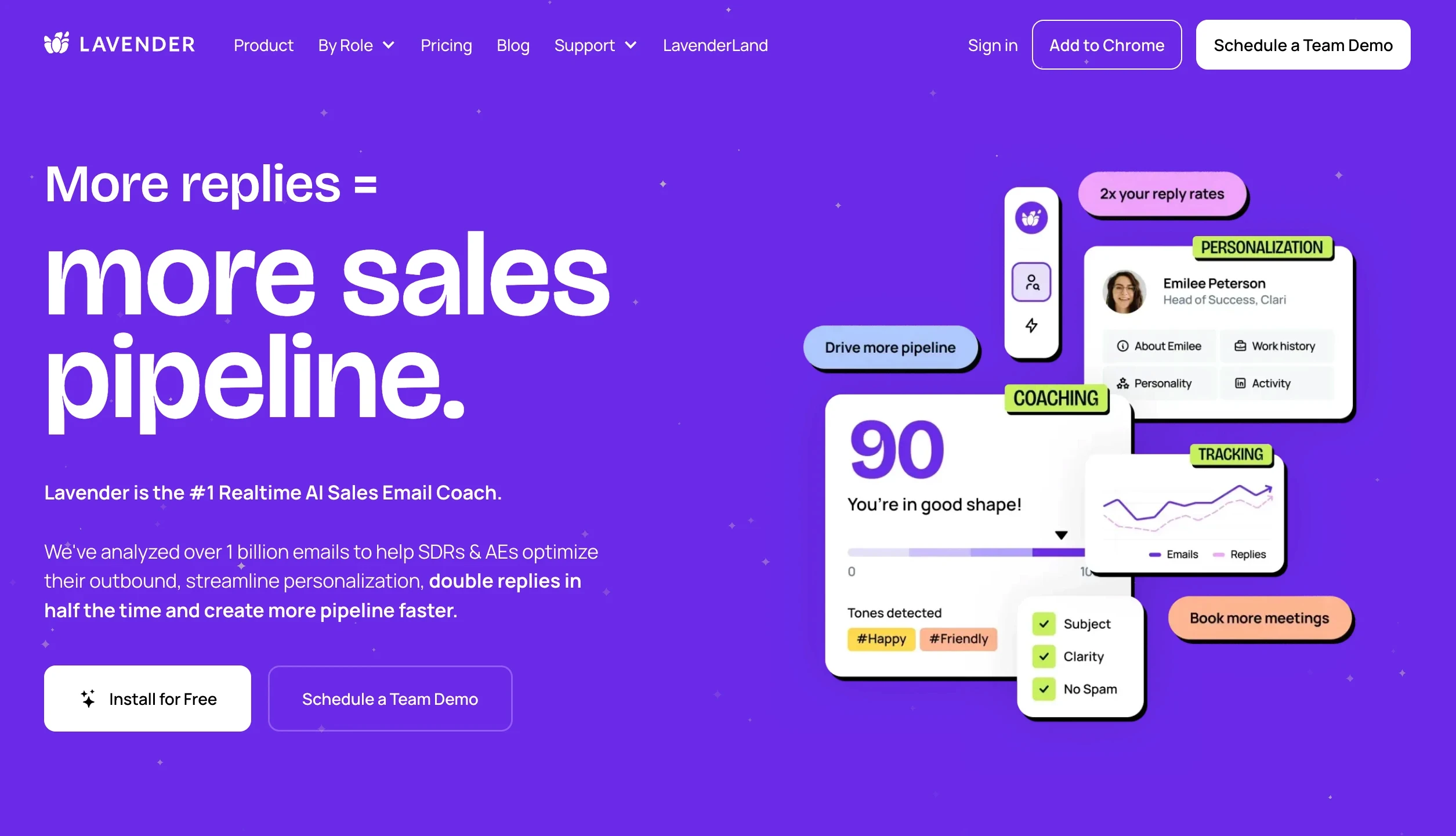 giao diện lavender.ai