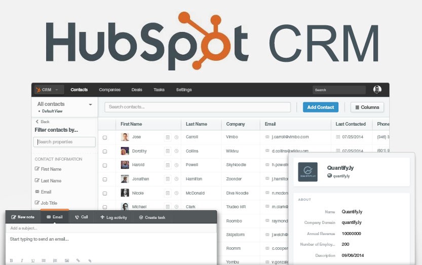 giao diện HubSpot CRM